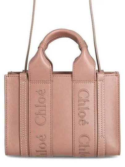 Woody Leather Mini Tote Bag Woodrose - CHLOE - BALAAN 2