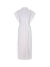 Women s Poplin Day Dress in White amq0252034wht - ALEXANDER MCQUEEN - BALAAN 2