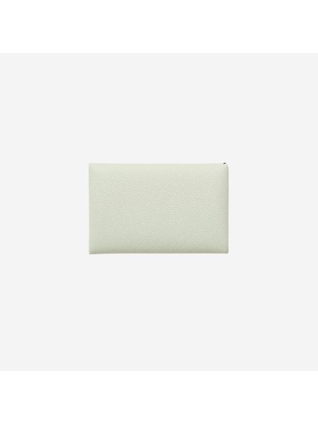 Calvi Verso Card Wallet White - HERMES - BALAAN 1