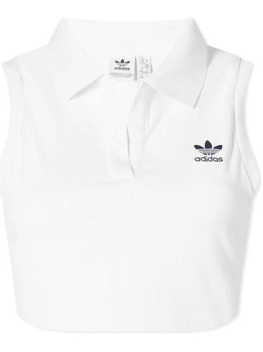 Premium Ribbed Crop Sleeveless Off White - ADIDAS - BALAAN 1