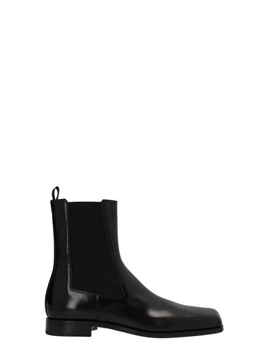 Brushed Chelsea Boots Black - PRADA - BALAAN 1