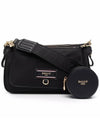 Elenia engraved logo cross bag black - BALLY - BALAAN 1