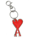 Logo Charm Chain Keyring Red - AMI - BALAAN 2