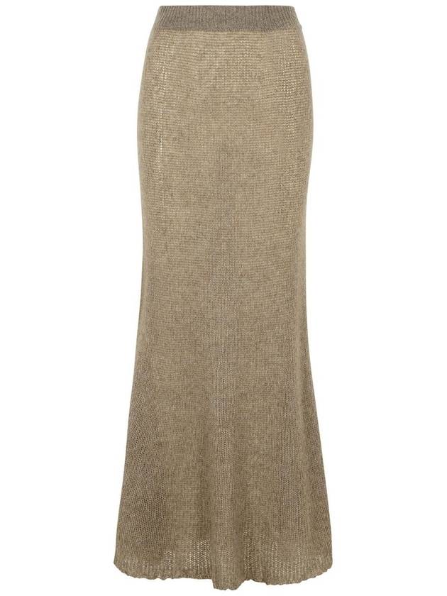 Lisa Yang 'Kelsy' Long Skirt In Brown Silk Blend - LISA YANG - BALAAN 1