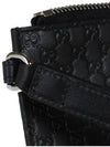 GG Micro Ssima Strap Clutch Bag Black - GUCCI - BALAAN 8