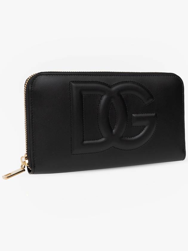 DG logo zipper calfskin long wallet black - DOLCE&GABBANA - BALAAN 5