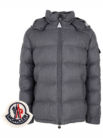 Dark gray Montgenevre hooded goose down jacket 940 00639 - MONCLER - BALAAN 1