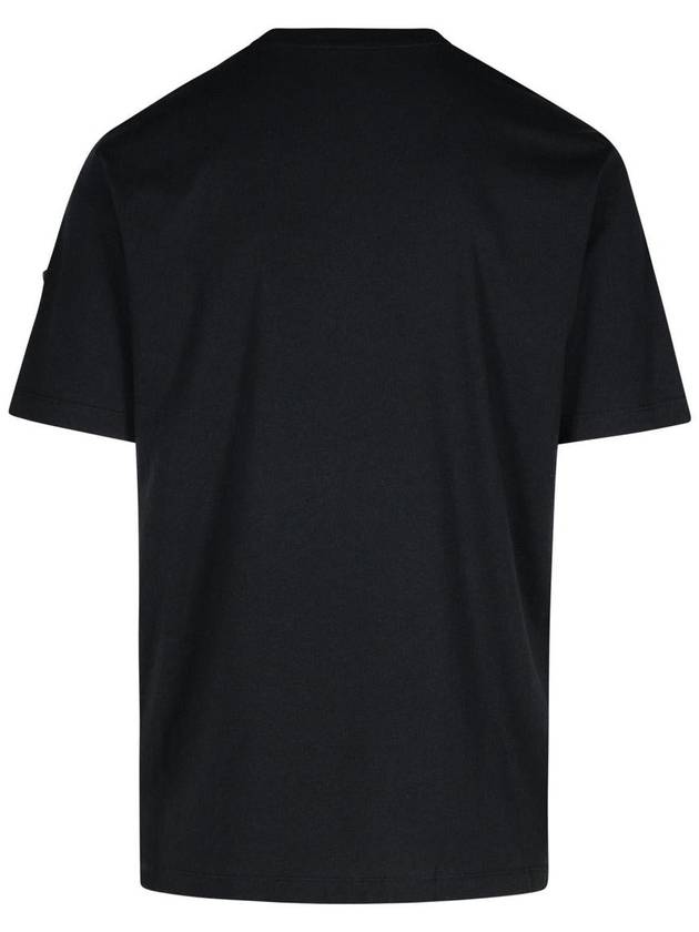 Moncler Black Cotton Blend T-Shirt - MONCLER - BALAAN 3