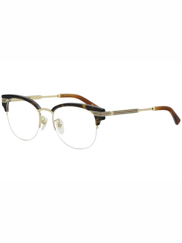 Eyewear Acetate Glossy Glasses Black Gold - GUCCI - BALAAN 1