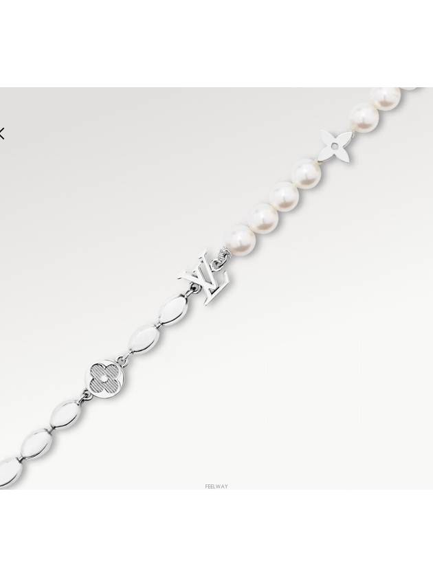 Pearls Fusion Bracelet Silver - LOUIS VUITTON - BALAAN 3