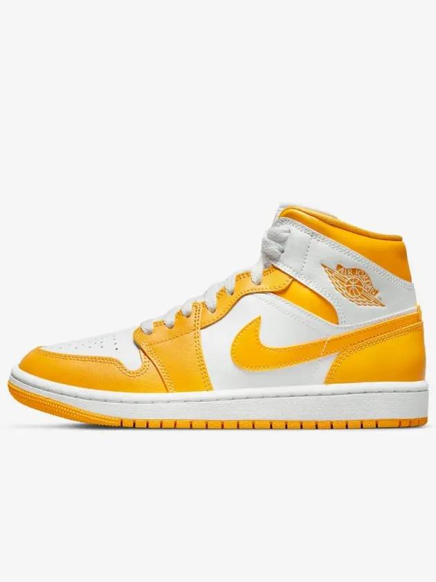 Air Jordan 1 Mid Top Sneakers University Gold Yellow - NIKE - BALAAN 2