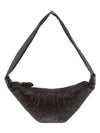 Croissant Medium Soft Nappa Leather Cross Bag Dark Chocolate - LEMAIRE - BALAAN 2