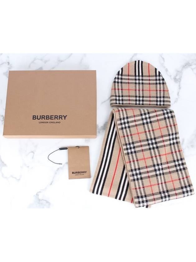 Kids Beanie Muffler Set - BURBERRY - BALAAN 3