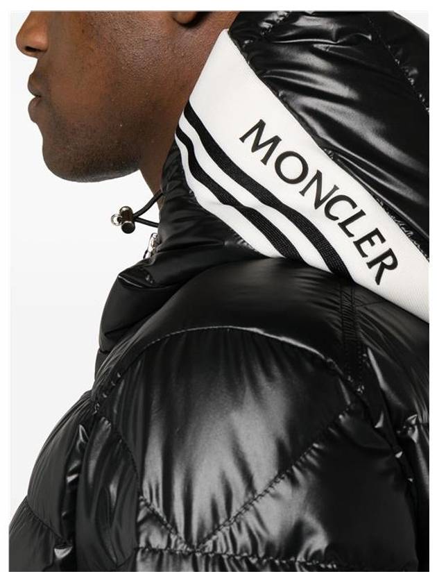 Cornour Logo Short Down Padding Black - MONCLER - BALAAN 6