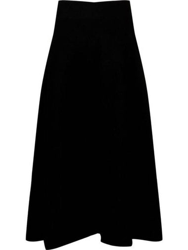 Long Skirt J02MA0024 J14506 093 Black - JIL SANDER - BALAAN 1