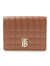 Quilted Leather Small Lola Half Wallet Brown - BURBERRY - BALAAN 1