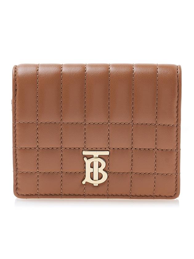 Quilted Leather Small Lola Half Wallet Brown - BURBERRY - BALAAN 1