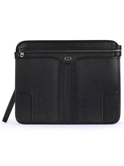 Interlocking G Messenger Clutch Bag Black - GUCCI - BALAAN 2