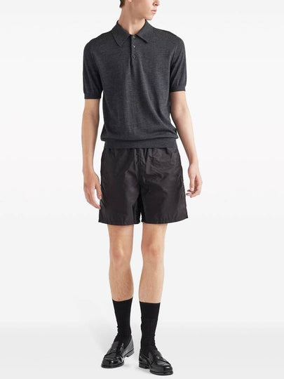 logo-plaque swim shorts - PRADA - BALAAN 2