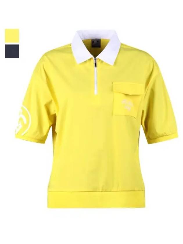 half-zip collar short-sleeved T-shirt JB4M604W - LUX GOLF - BALAAN 2