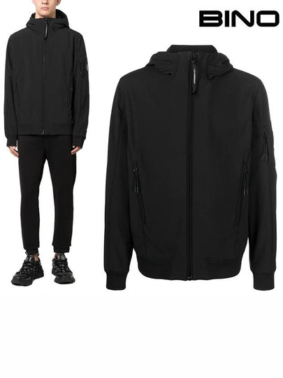 Shell-R Hooded Jacket Black - CP COMPANY - BALAAN 2