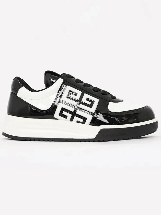 G4 Patent Leather Low-Top Sneakers Black White - GIVENCHY - BALAAN 4