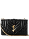 Matelasse Envelope Small Shoulder Bag Black - SAINT LAURENT - BALAAN 2