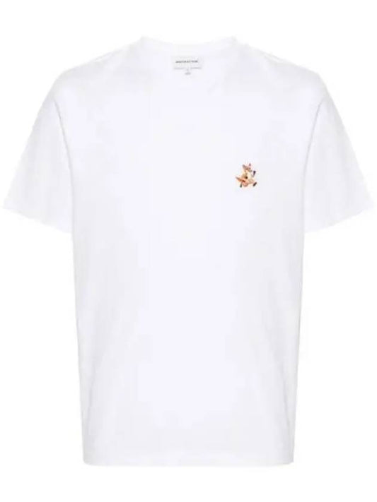 Speedy Fox Patch Comfort Short Sleeve T-Shirt White - MAISON KITSUNE - BALAAN 2