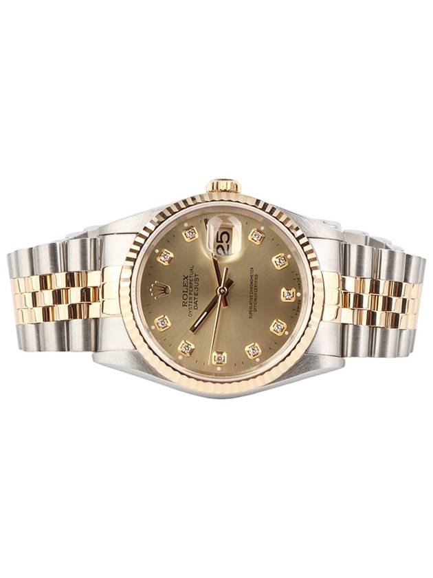 16233 Datejust 36 Combi 10p Diamond Men s Watch 34136 - ROLEX - BALAAN 3