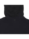 Heart Logo Drawstring Cotton Zip-Up Hoodie Black - AMI - BALAAN 8