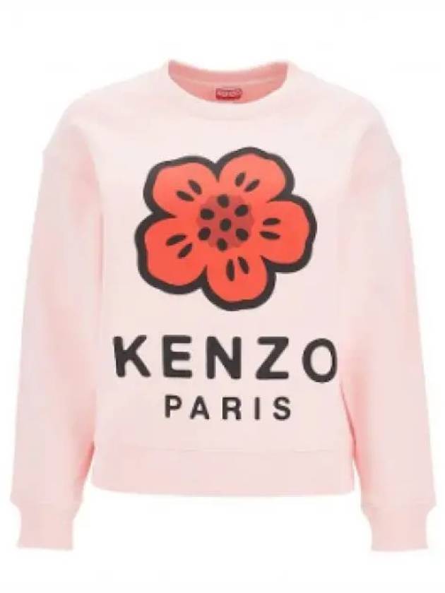 Boke Flower Cotton Sweatshirt Pink - KENZO - BALAAN 2