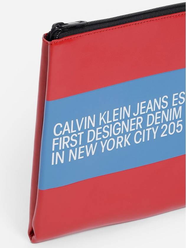 established 1978 red leather clutch - CALVIN KLEIN - BALAAN 3