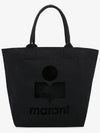 Yenky Logo Tote Bag Black - ISABEL MARANT - BALAAN 3