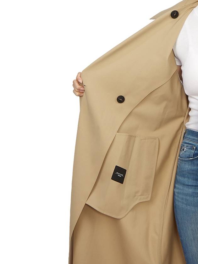 Giostra Virgin Wool Trench Coat Beige - MAX MARA - BALAAN 11