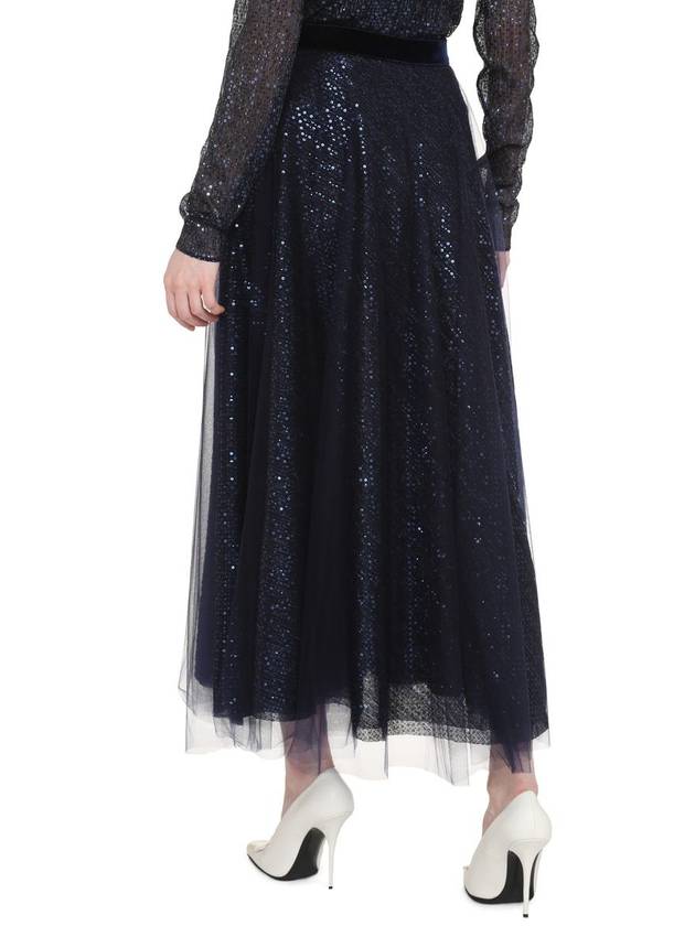 Talbot Runhof Sequined Tulle Skirt - TALBOT RUNHOF - BALAAN 4