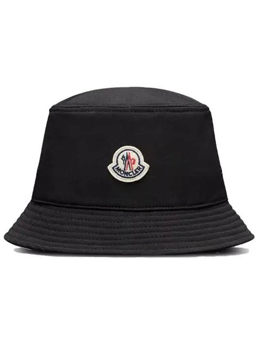 Logo Patch Bucket Hat Black Women s 3B00052 57843 999 - MONCLER - BALAAN 1