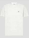 Tacting Pique Logo Crew Neck Short Sleeve T-Shirt White - CP COMPANY - BALAAN 2