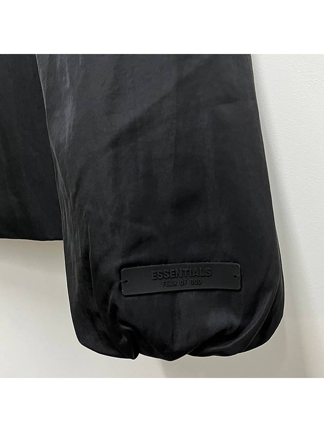 Essential Back Logo Textured Nylon Trucker Jacket Black - FEAR OF GOD ESSENTIALS - BALAAN 6