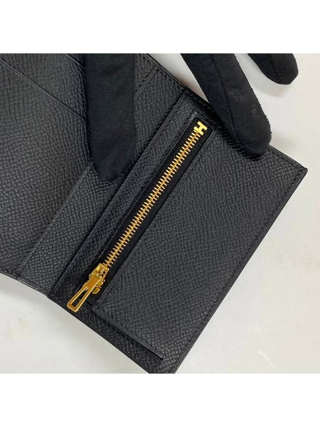 Bearn Combine Half Wallet Black - HERMES - BALAAN 8