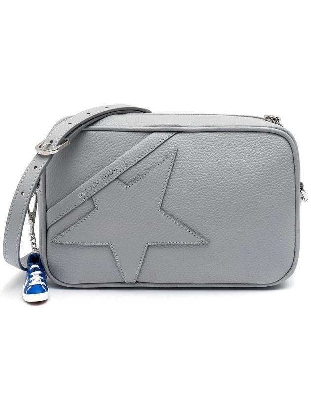 Hammered Star Leather Cross Bag Grey - GOLDEN GOOSE - BALAAN.