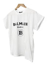 Balmain SF11367 I193 GAB Logo Short Sleeve TShirt White Balmain - BURBERRY - BALAAN 2