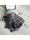 GG Jacquard Square Muffler Grey - GUCCI - BALAAN 9