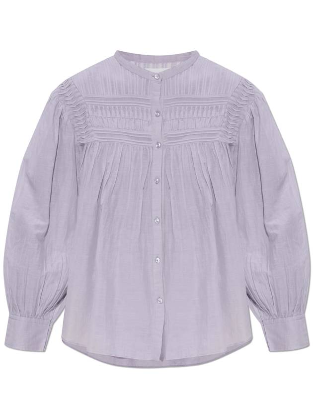 Marant Etoile Shirt Plalia, Women's, Purple - ISABEL MARANT ETOILE - BALAAN 1