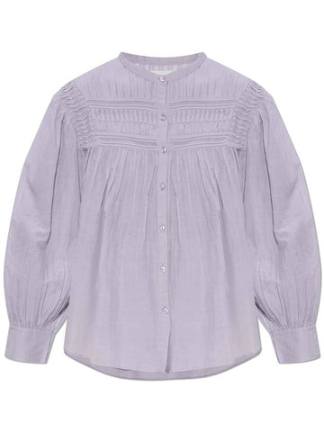 Marant Etoile Shirt Plalia, Women's, Purple - ISABEL MARANT ETOILE - BALAAN 1