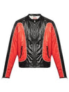 J Clay Shiny Ripstop Biker Jacket Black Red - DIESEL - BALAAN 2