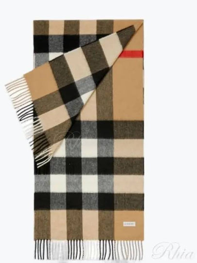 Classic Check Cashmere Muffler Beige - BURBERRY - BALAAN 2