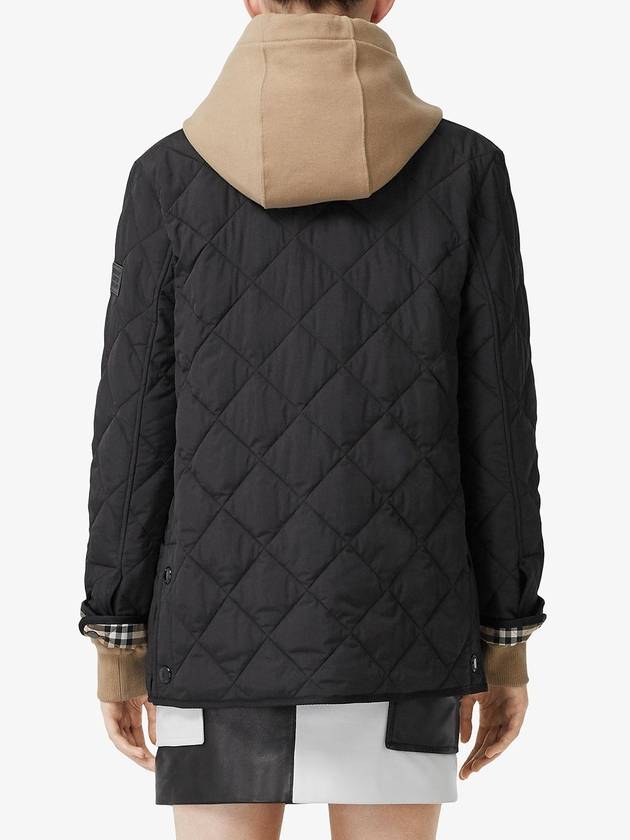 Diamond Quilted Thermoregulated Barn Jacket Black - BURBERRY - BALAAN 6