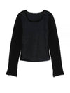 Inverse Round Neck Knit Top Black - OUR LEGACY - BALAAN 2