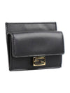 FF Baguette Flap Card Wallet Black - FENDI - BALAAN 4