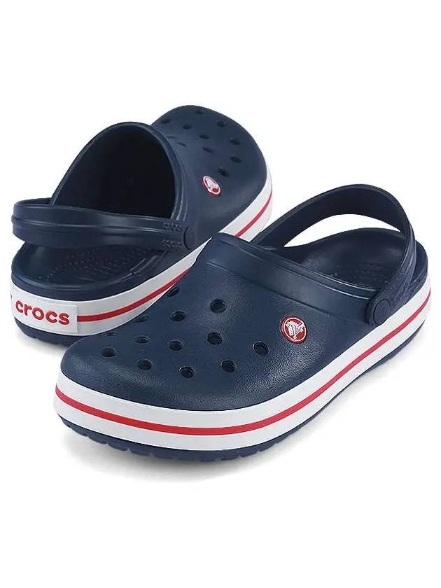 Crocband Clog Sandals Navy Red - CROCS - BALAAN 4